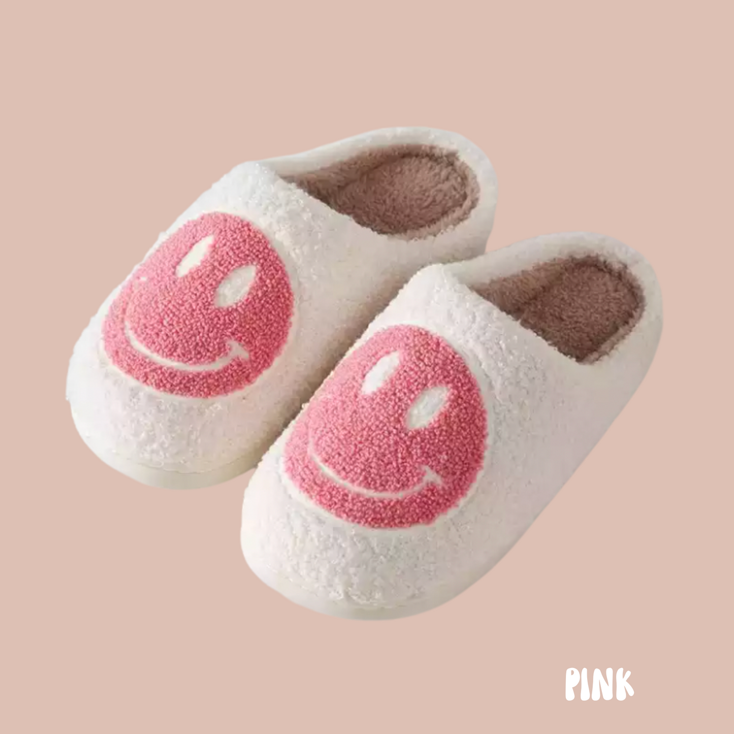 CLEARANCE: Smiley Face Slippers