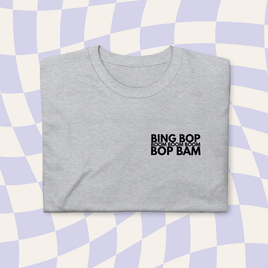 boom bop BAM t-shirt โ block text edition