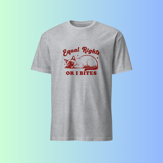 Equal Rights or I Bites Cat Graphic Tee