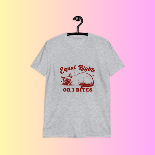 Equal Rights or I Bites Cat Graphic Tee