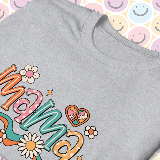 Groovy Flower Power Mama T-Shirt