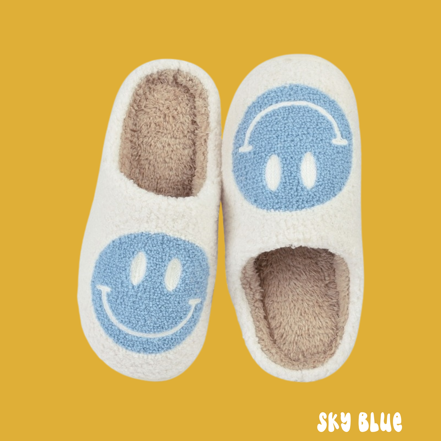 CLEARANCE: Smiley Face Slippers
