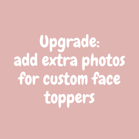 Upgrade: add extra photos for custom face cupcake toppers