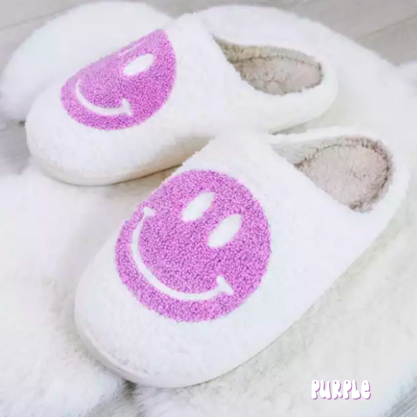 CLEARANCE: Smiley Face Slippers
