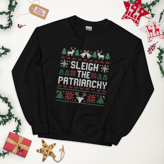 Sleigh the Patriarchy Christmas Sweater