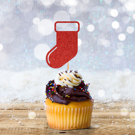 Christmas cupcake topper. Christmas Party decor