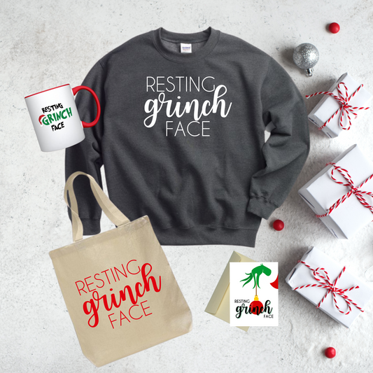 Resting Grinch Face Holiday Gift Set