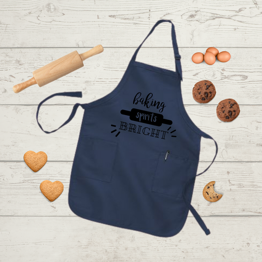 Baking Spirits Bright Christmas Full-Length Apron