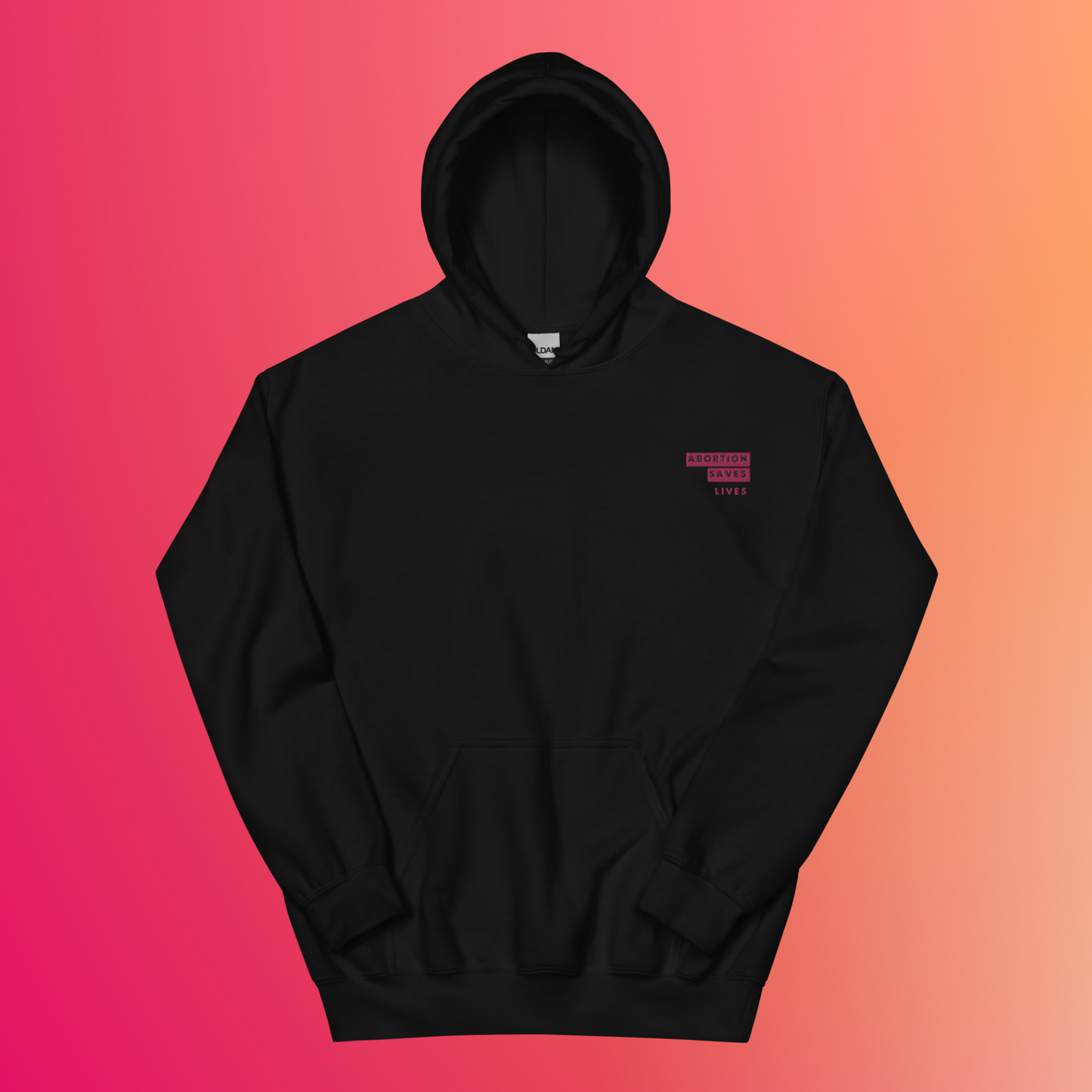 Abortion Saves Lives Unisex Embroidered Hoodie