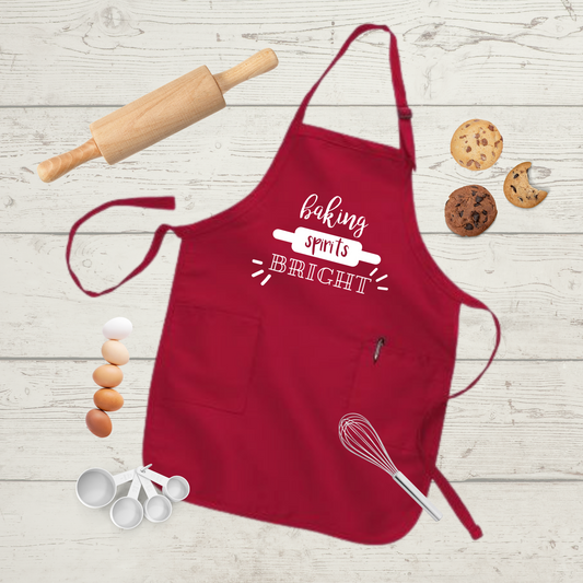 Baking Spirits Bright Christmas Full-Length Apron
