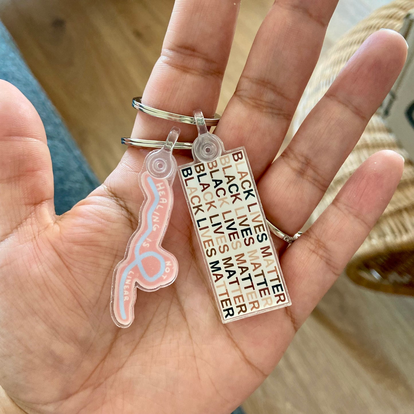 Black Lives Matter Acrylic Keychain