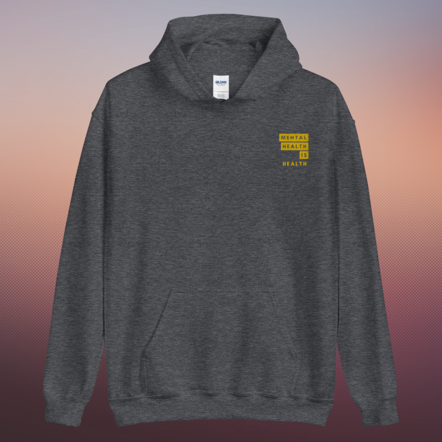 Mental Health Is Health Unisex Embroidered Hoodie