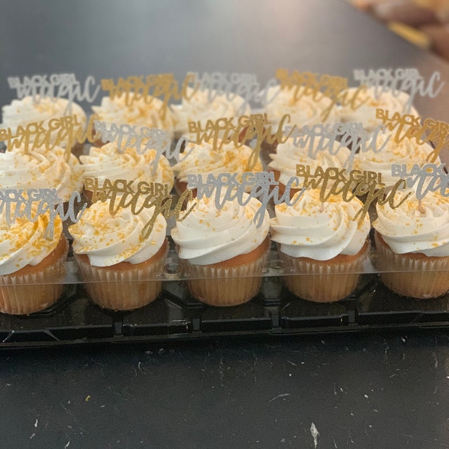 Black Girl Magic Cupcake Toppers
