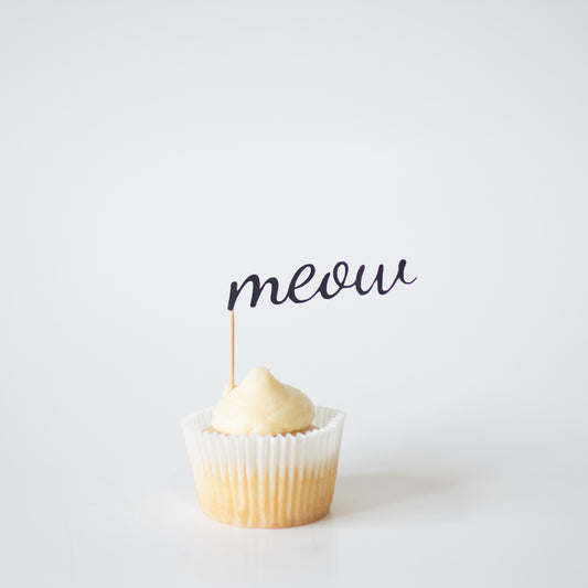 meow Cupcake Toppers