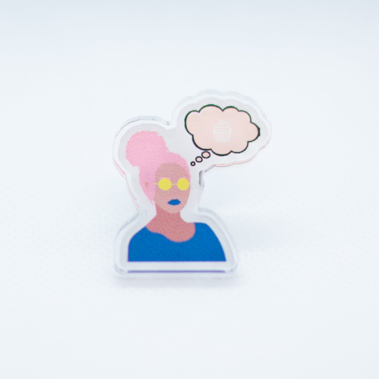 Cupcakes on yo' mind Acrylic Pin