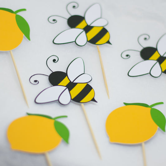 Lemon Cupcake Toppers