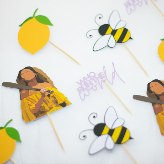 Beyoncé Lemonade Cupcake Toppers
