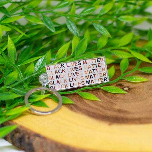 Black Lives Matter Acrylic Keychain