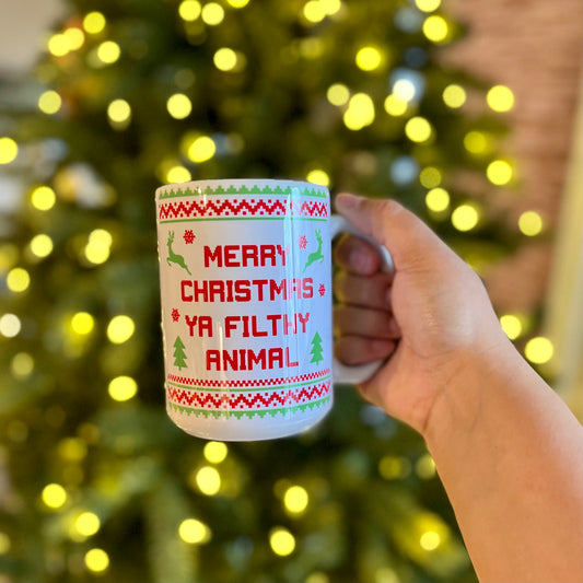 Merry Christmas Ya Filthy Animal Mug
