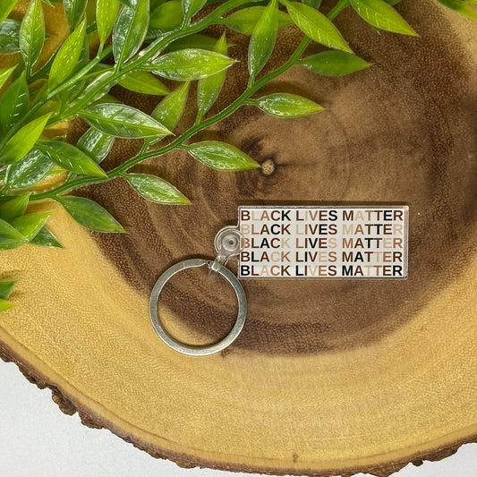Black Lives Matter Acrylic Keychain
