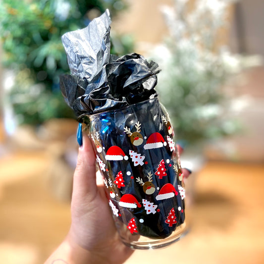 Rudolph Pattern Beer Can Glass | 16oz