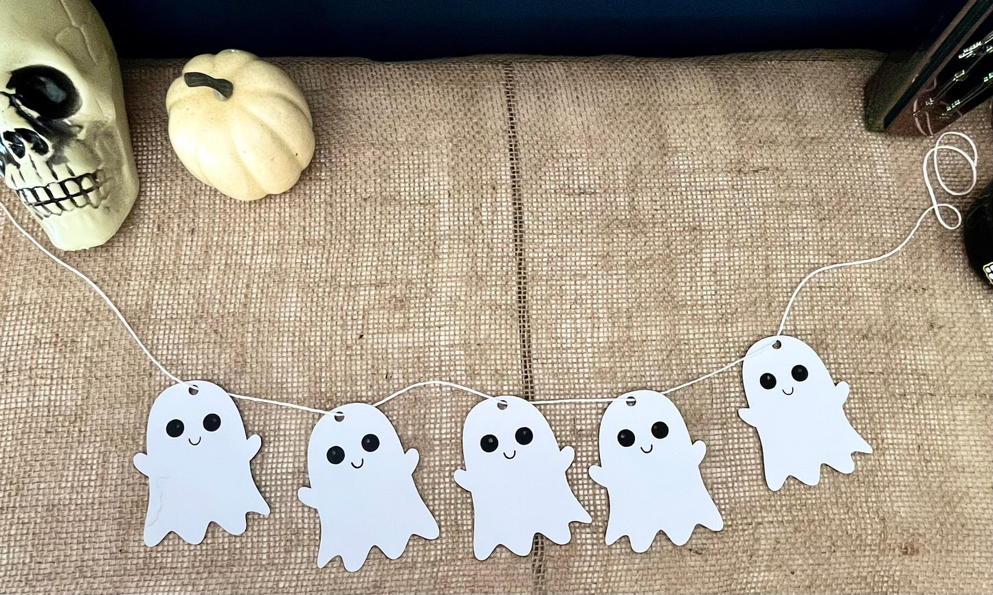 Gleeful Ghosts Halloween Banner