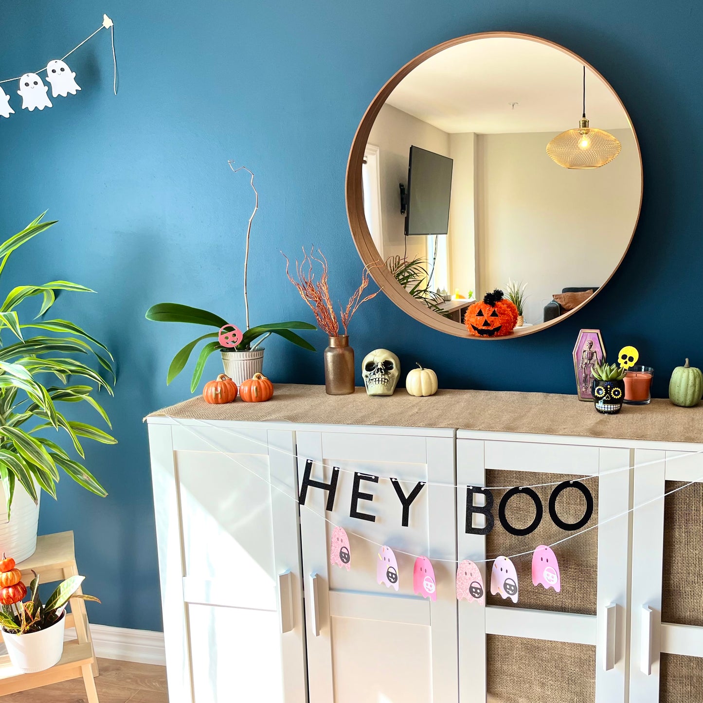 Hey Boo Halloween Banner