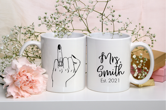 Ring Finger Custom Mug