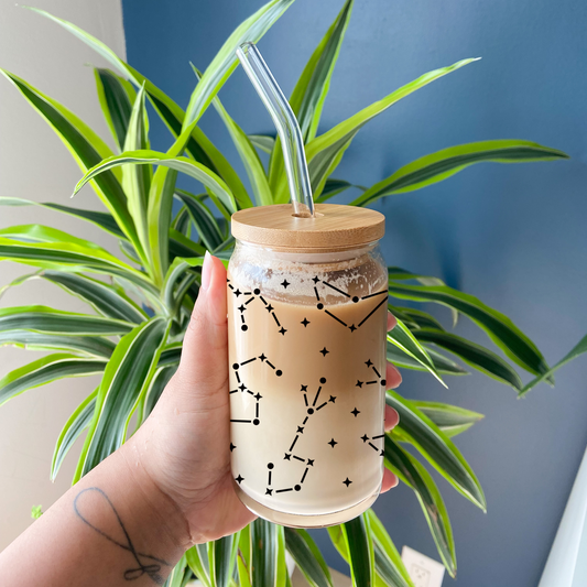 Zodiac Constellations Beer Can Glass | 16oz