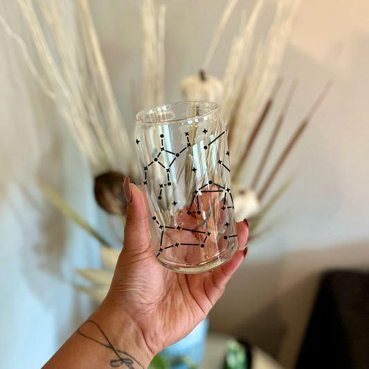 Zodiac Constellations Beer Can Glass | 16oz