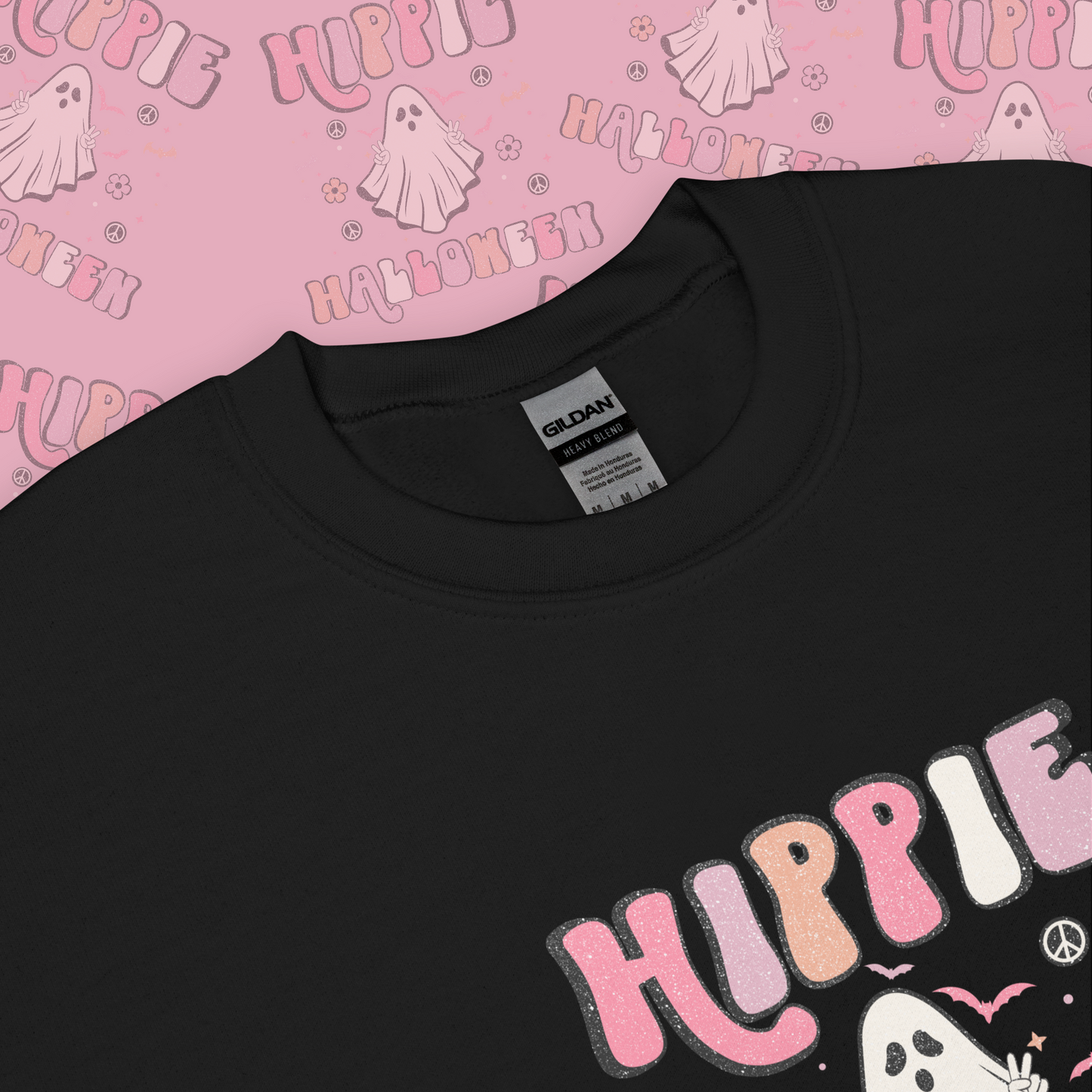 Hippie Ghost Halloween Unisex Sweatshirt