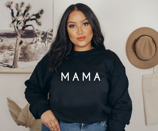 mama Crewneck Sweatshirt - black