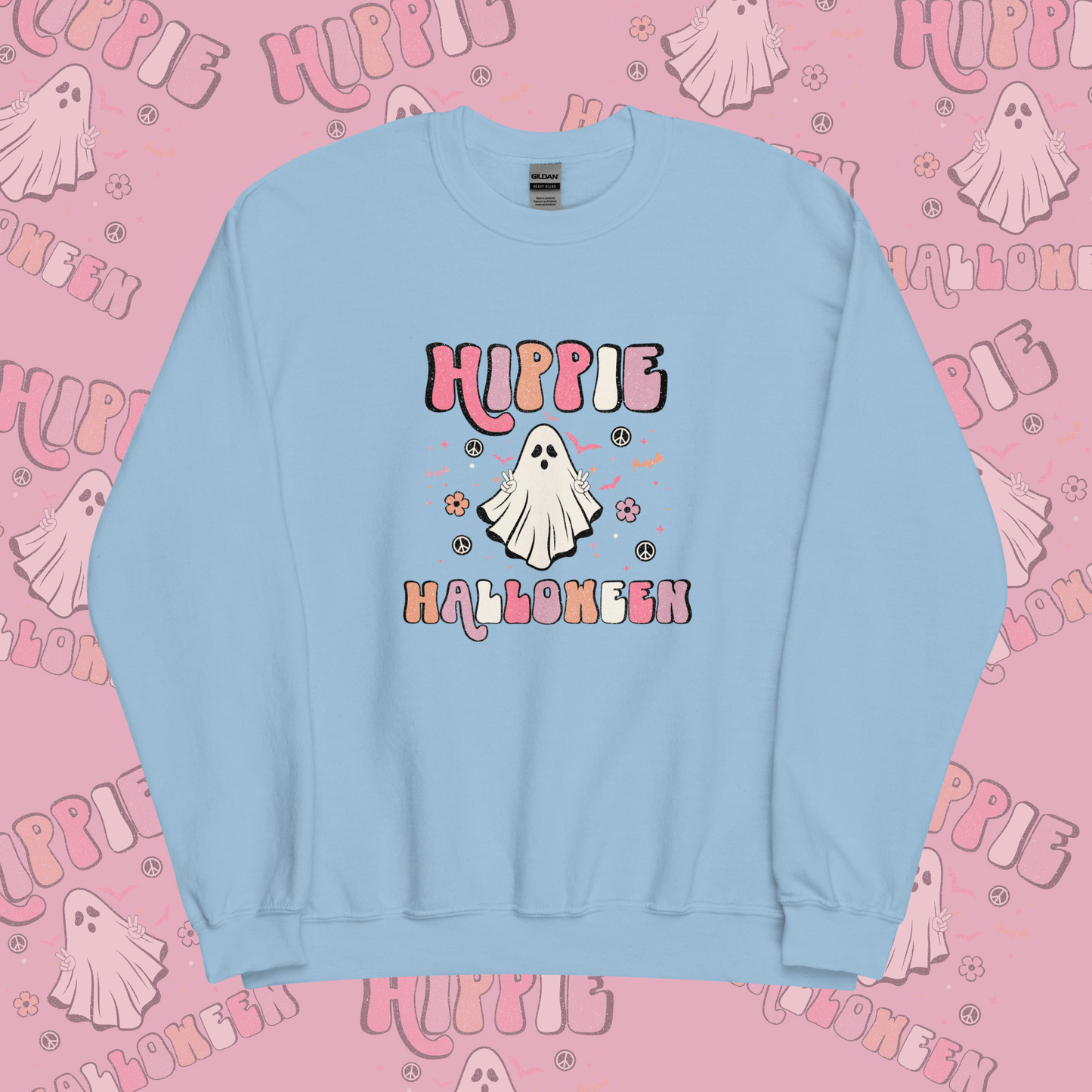 Hippie Ghost Halloween Unisex Sweatshirt