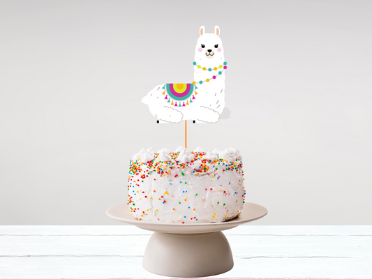 Boho Llama Cake Topper