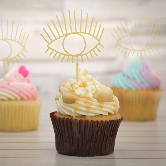 Open Eye Cupcake Toppers