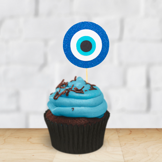 Evil Eye Cupcake Toppers