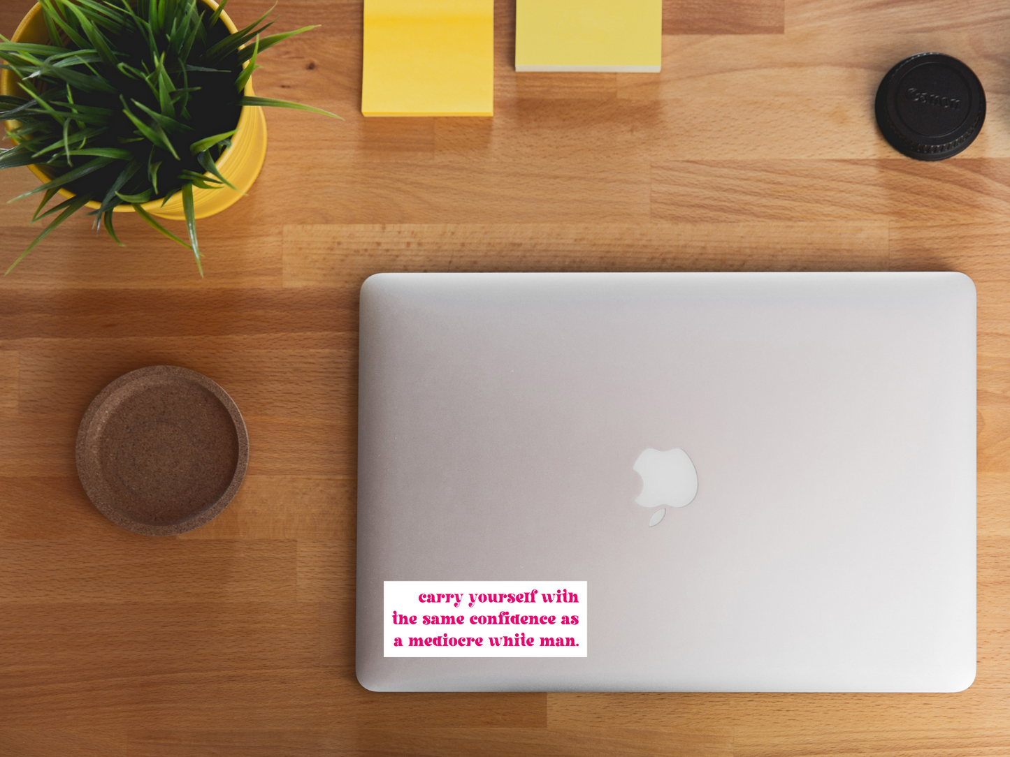 Carry Yourself With the Same Confidence as a Mediocre White Man Sticker