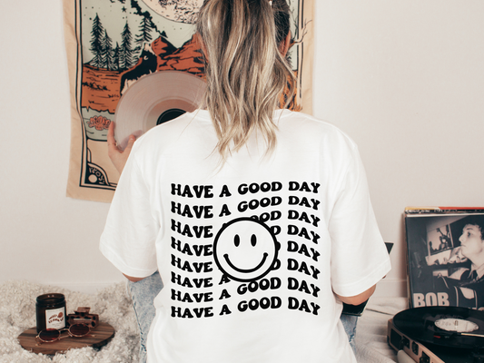 Have a Good Day Smiley Face Retro T-shirt
