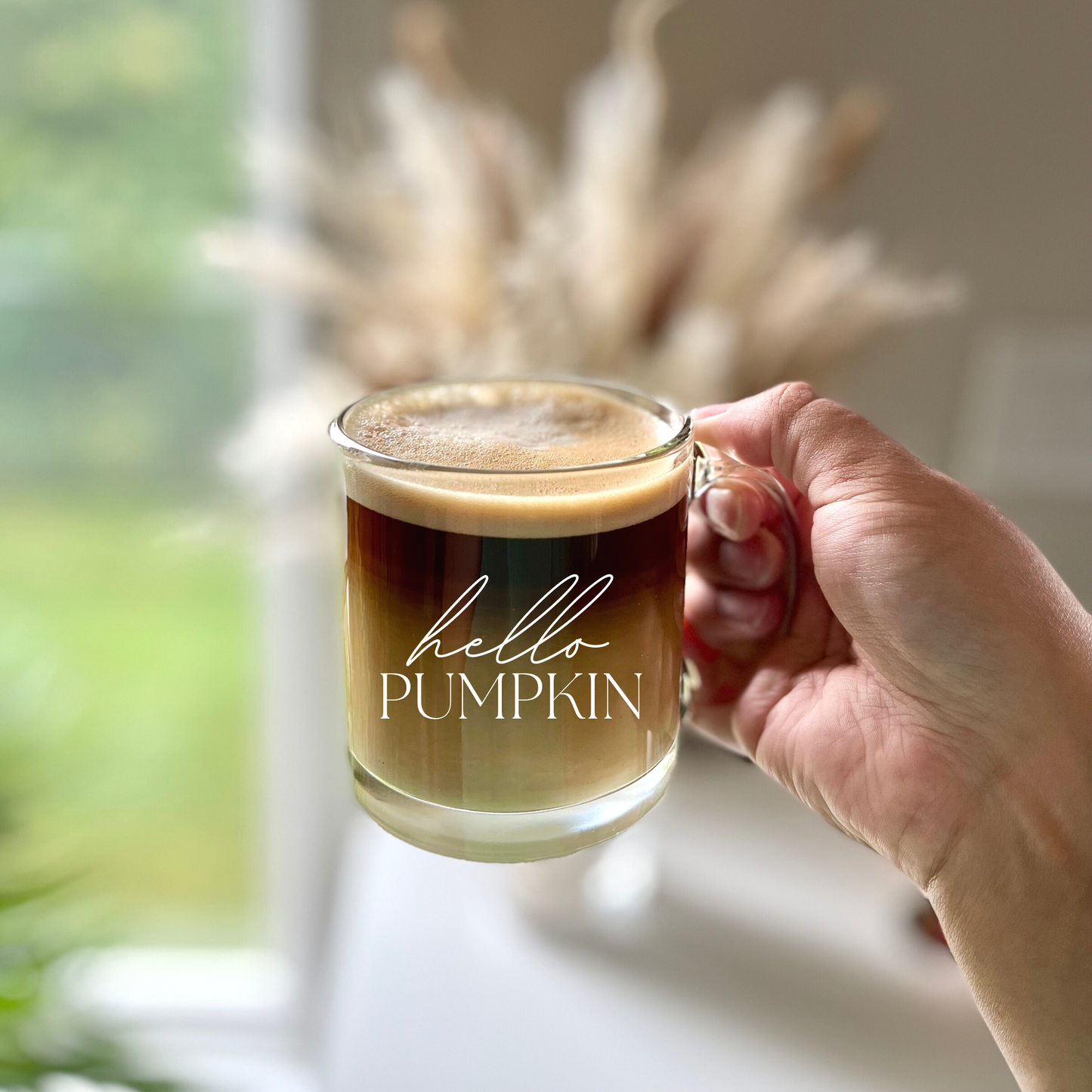 Hello Pumpkin Glass Mug
