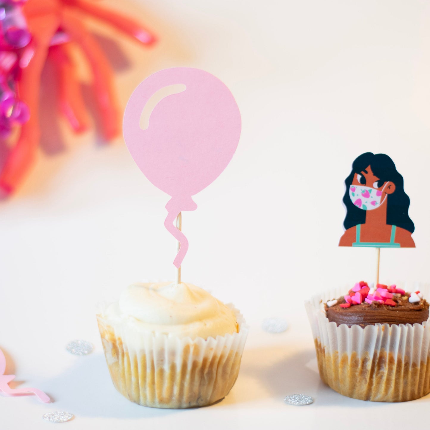 Balloon Cupcake Toppers