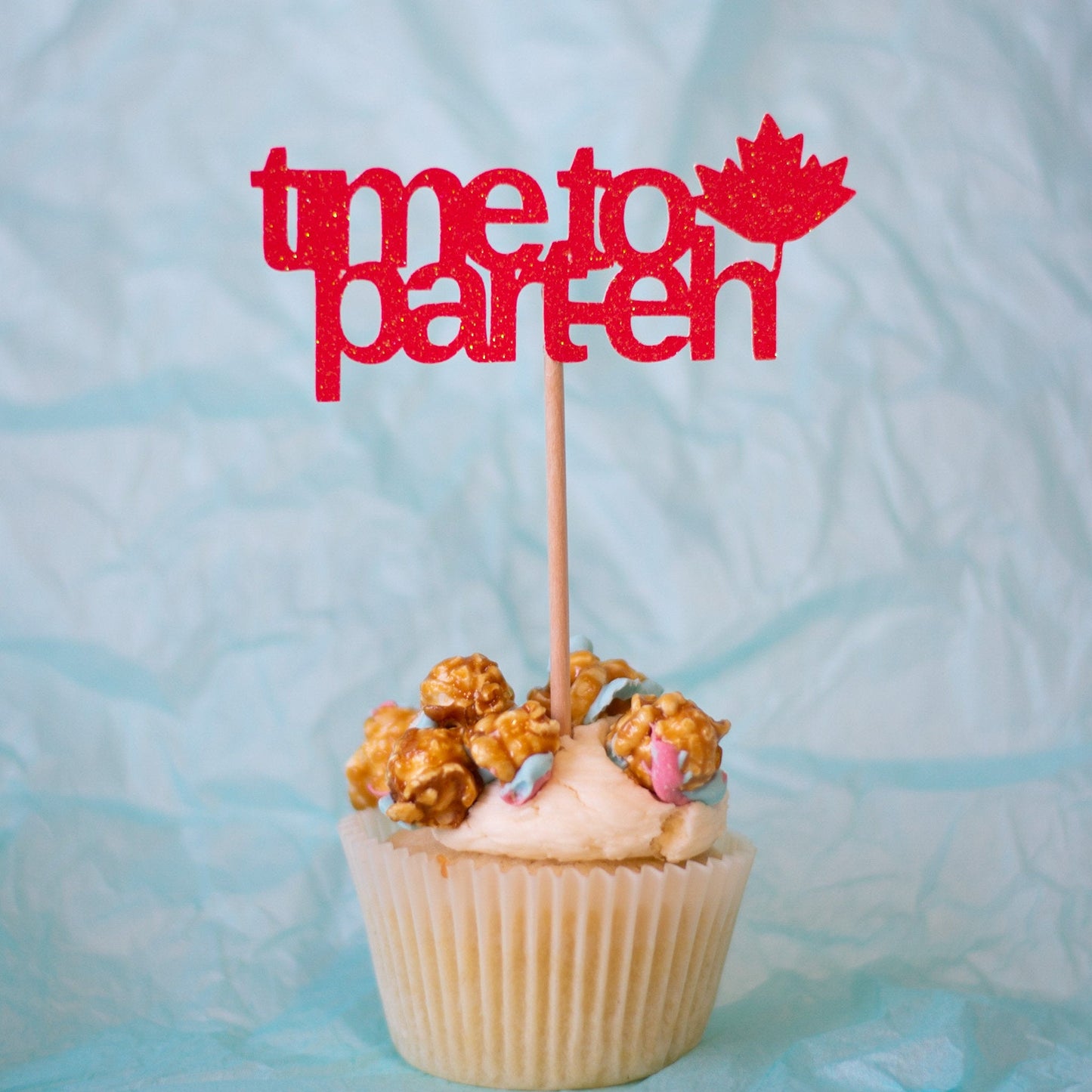 time to part-eh Cake Topper