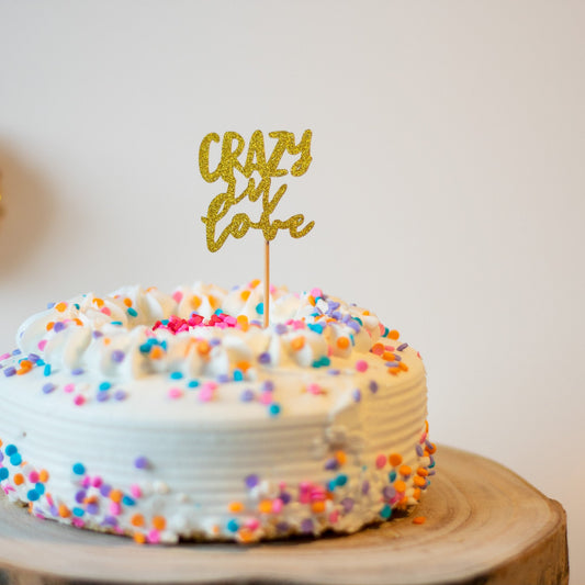 Mini Crazy in Love Cake Topper