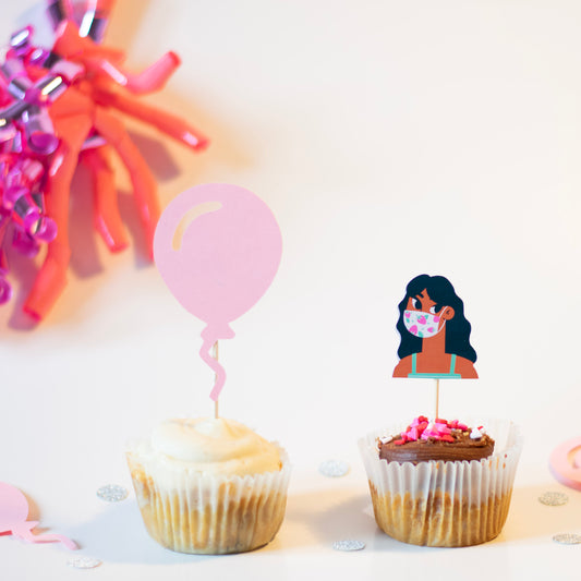Balloon Cupcake Toppers