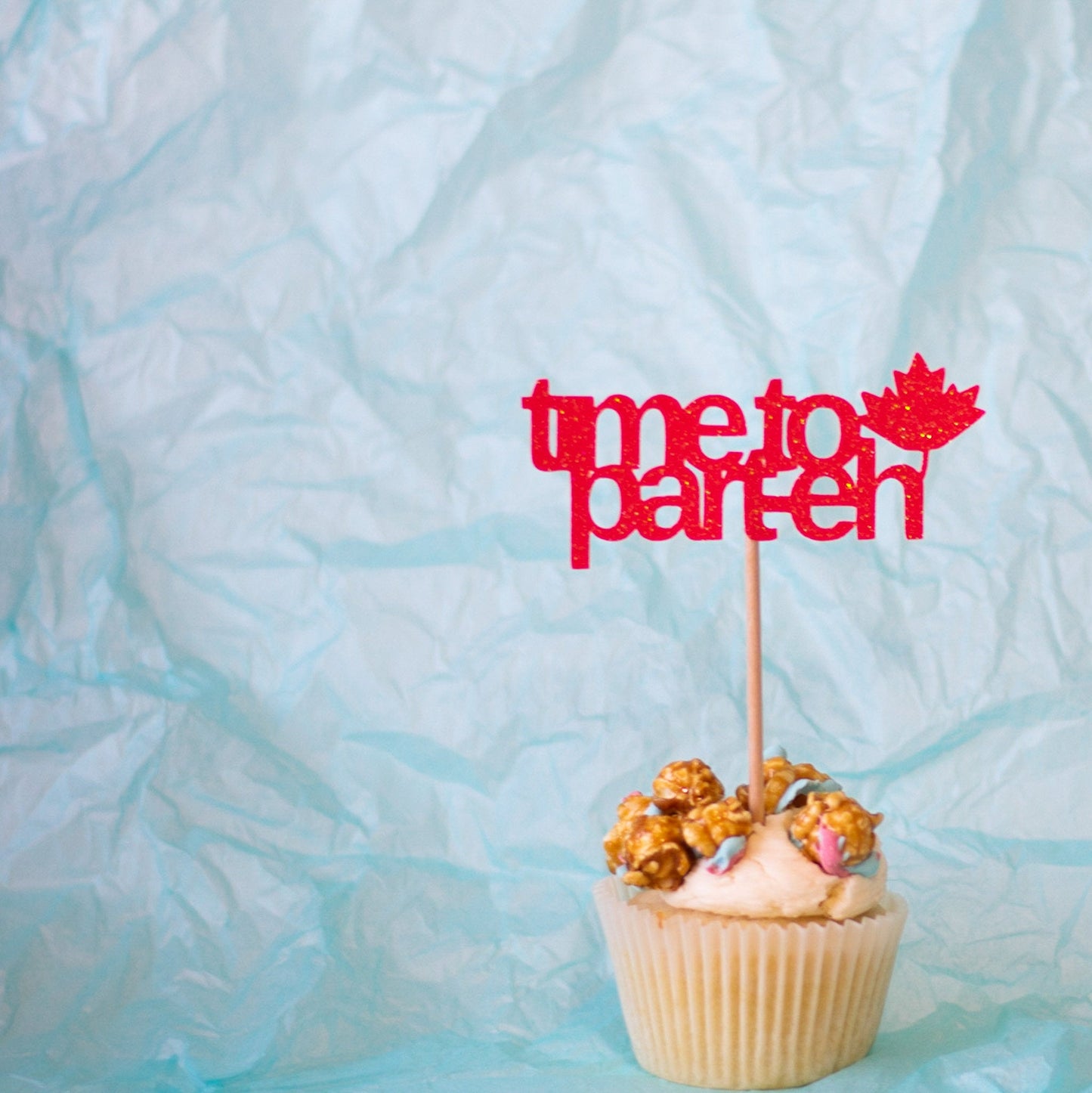 time to part-eh Cake Topper