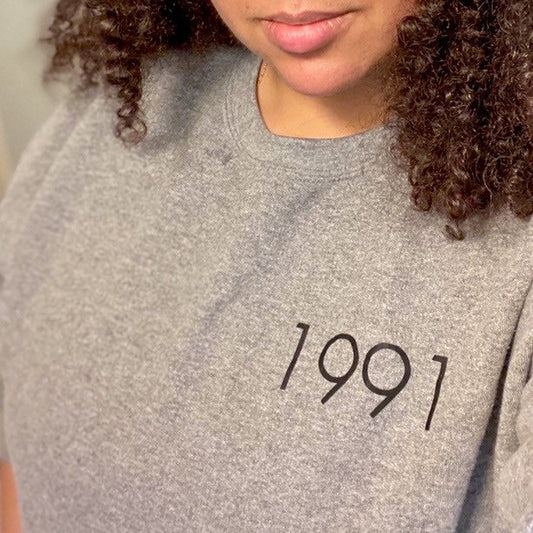 Custom Birth Year Crewneck Sweatshirt