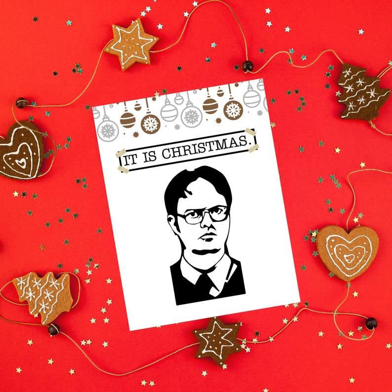 It is Christmas. Funny The Office Christmas Card