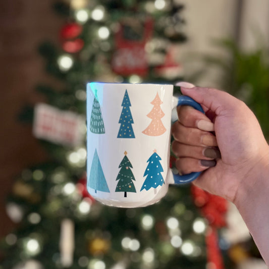 Boho Christmas Trees Mug