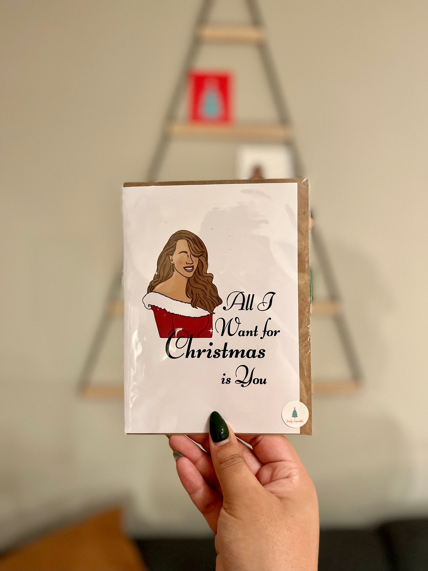 All I Want For Christmas Is You Mariah Carey Christmas Greeting Card