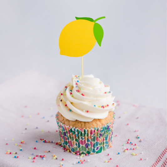 Lemon Cupcake Toppers