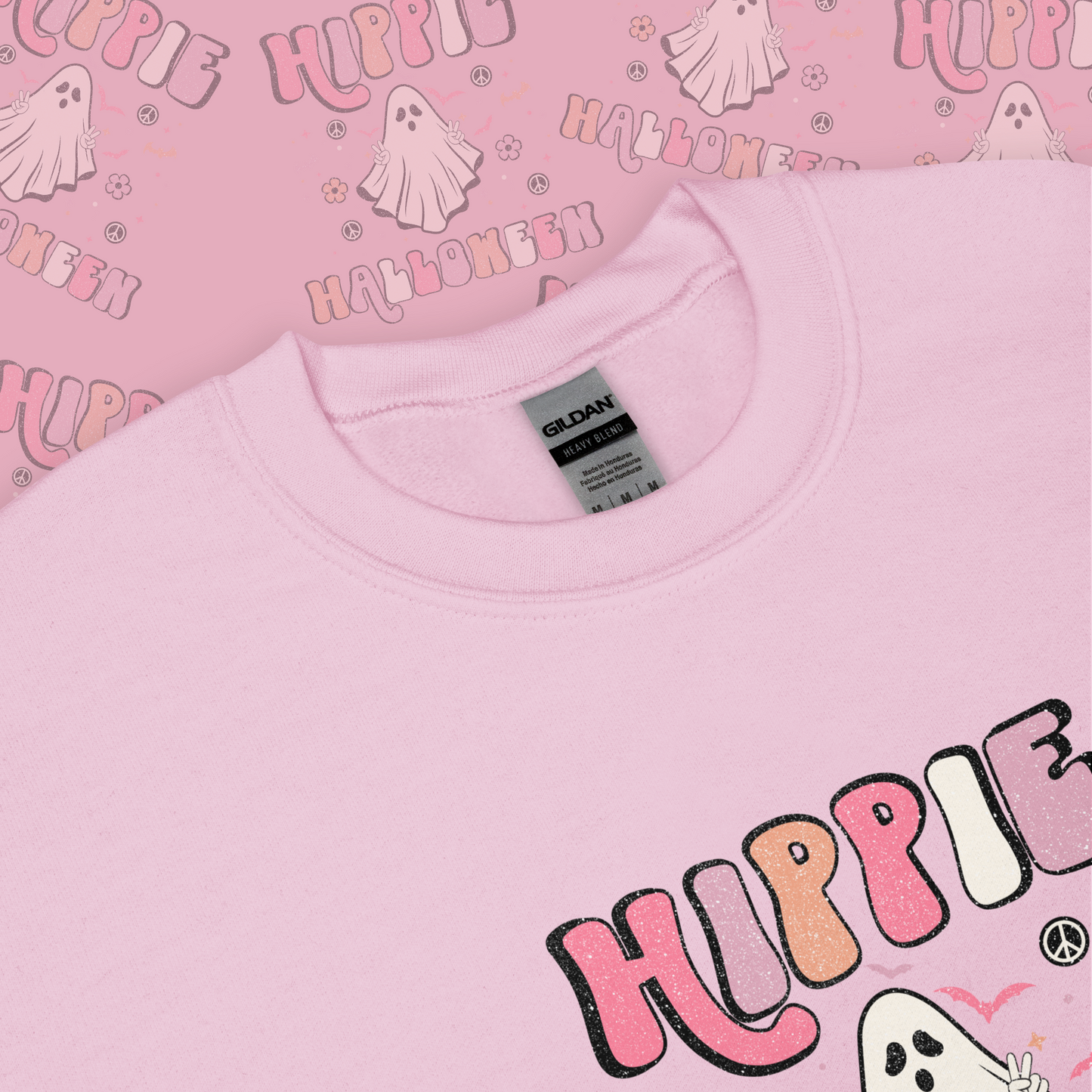 Hippie Ghost Halloween Unisex Sweatshirt